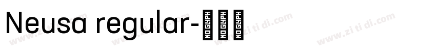 Neusa regular字体转换